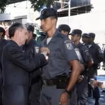 Marcelo Lessa em cerimônia da Polícia Militar do Rio de Janeiro
